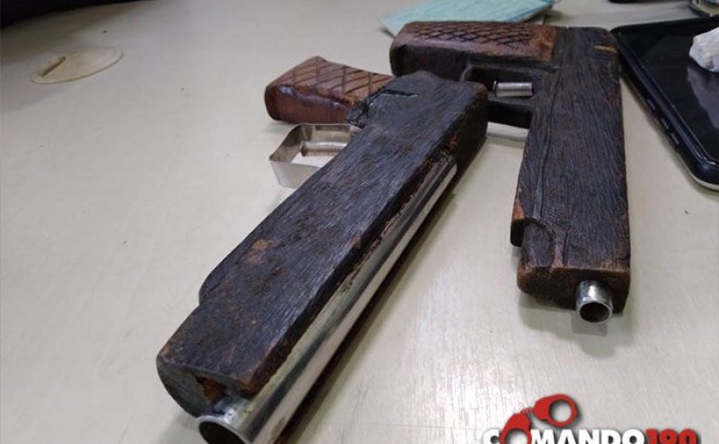 Casal de apenados é preso pela Polícia Militar com armas de fabricação artesanal, em Ji-Paraná - News Rondônia