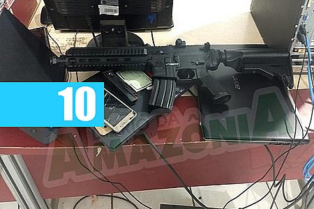 SUSPEITOS COM SIMULACRO DE METRALHADORA SÃO PRESOS NA CAPITAL - News Rondônia