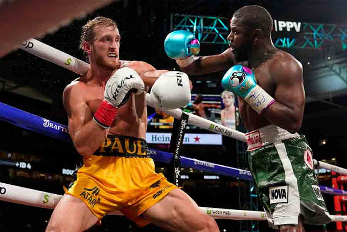 Youtuber Logan Paul 'aguenta' oito rounds de domínio de Floyd Mayweather em noite aguardada por fãs do boxe - News Rondônia