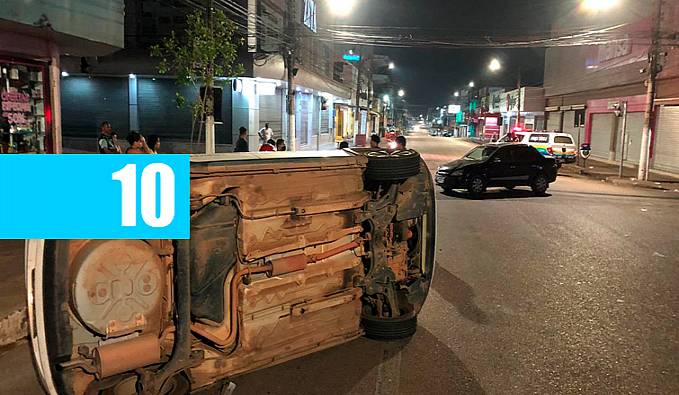 Acidente com capotamento na avenida sete de setembro deixa uma pessoa ferida - News Rondônia
