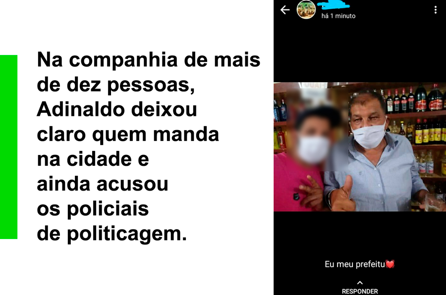 FLAGRANTE: NO BAR, PREFEITO 'RASGA' O PRÓPRIO DECRETO E AFIRMA QUE VAI DENUNCIAR POLICIAIS AO GOVERNADOR - News Rondônia