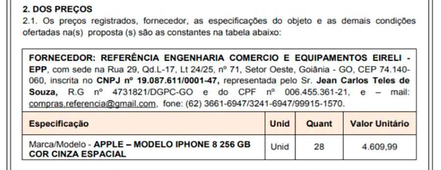 ALE-RO LICITA 28 IPHONES E GASTARÁ QUASE R$ 130 MIL REAIS - News Rondônia