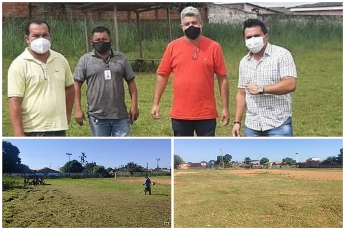 Campo da Flor do Cacto recebe limpeza após solicitação do vereador Edimilson Dourado - News Rondônia