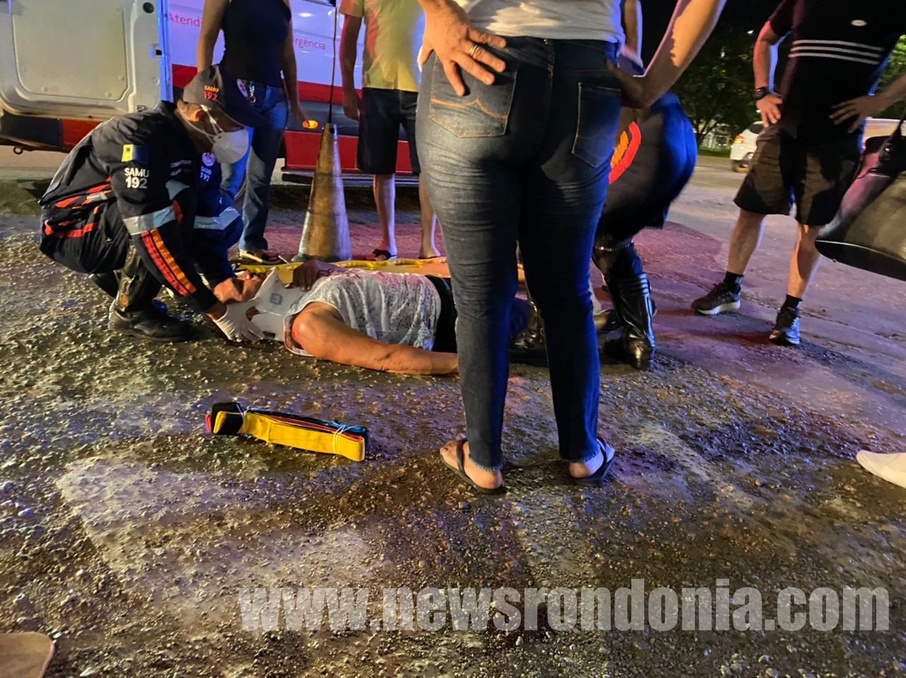 Ciclista fica ferido após colidir na lateral do carro no bairro Embratel - News Rondônia
