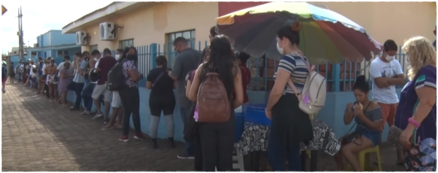 Porto Velho: Alta incidência de casos de Covid-19 provoca filas gigantescas nas USF e UPA em busca e exames - News Rondônia