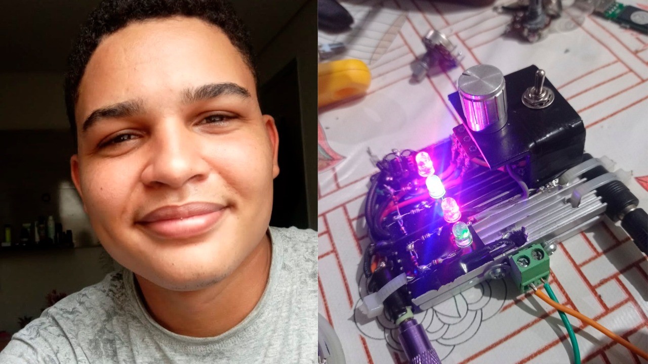 Acadêmico de Engenharia Elétrica da UNIRON usa produtos recicláveis para criar amplificador - News Rondônia