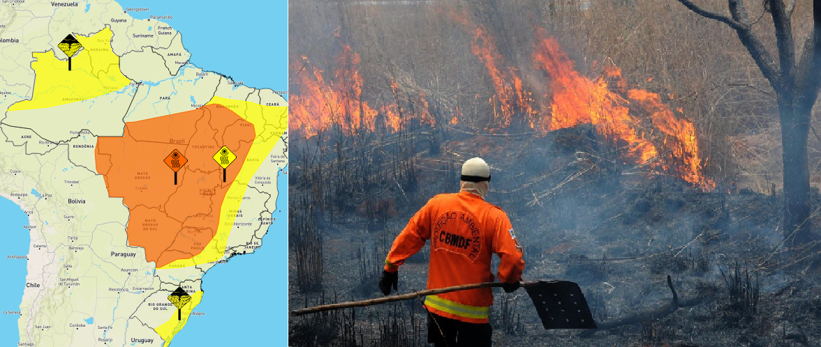 Rondônia na lista dos estados com risco alto de incêndio florestal devido à onda de calor - News Rondônia