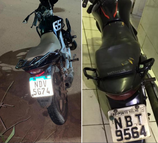 Duas motocicletas são recuperadas pela Polícia Militar de Rondônia na zona leste da Capital - News Rondônia