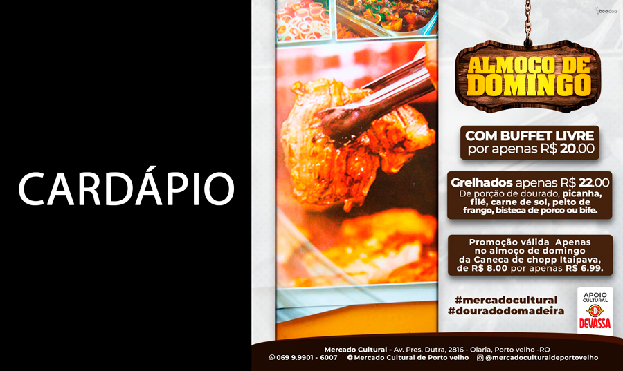 GASTRONOMIA - Almoço especial da Independência no Mercado Cultural - News Rondônia