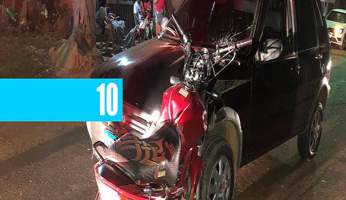 Motociclista colide com carro na rua Piratininga, bairro Lagoa - News Rondônia