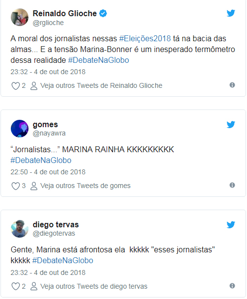 WILLIAM BONNER COMETE ERRO E MARINA SILVA ALFINETA DURANTE DEBATE DA TV GLOBO - News Rondônia