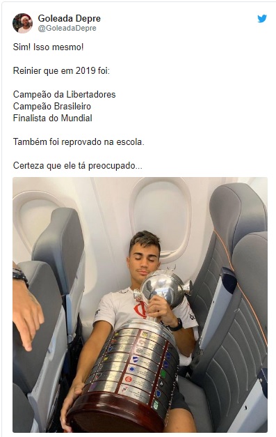 JOGADOR DO FLAMENGO, REINIER, REPROVA NA ESCOLA E VIRA MEME NA INTERNET - News Rondônia