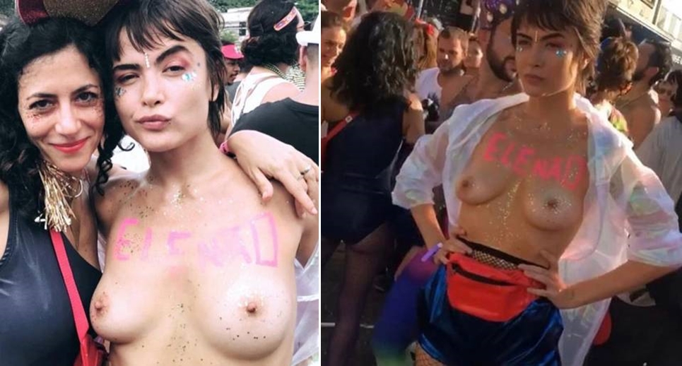 MARIA CASADEVALL FALA DE PROTESTO DE TOPLESS EM BLOCO: 'NÃO TENTE CORTAR MINHAS ASAS' - News Rondônia