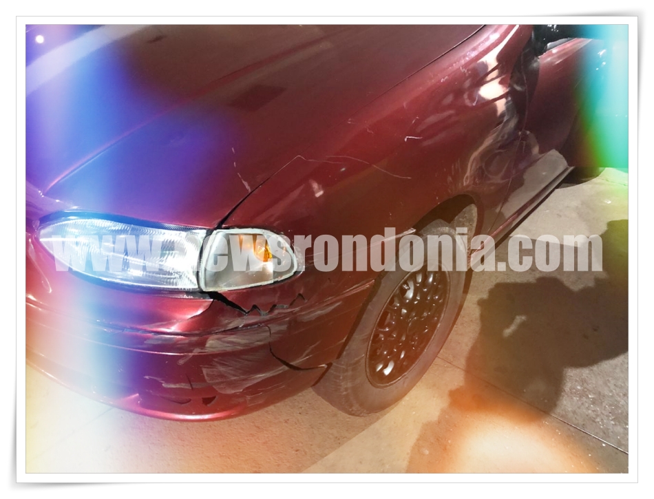 Mototaxista quase perde a perna ao colidir de frente com carro na zona sul da capital - News Rondônia