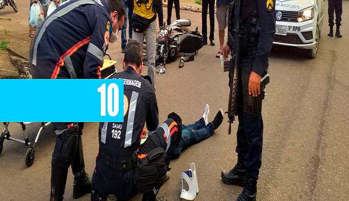 Motociclista é socorrido em estado gravíssimo após bater em caminhonete - News Rondônia