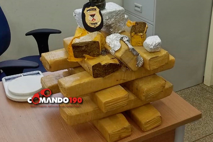 AÇÃO CONJUNTA ENTRE A PM E PC RESULTA NA APREENSÃO DE QUASE 16 QUILOS DE MACONHA - News Rondônia