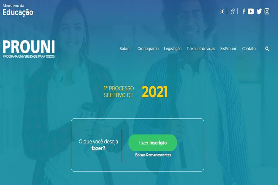 Prouni abre inscrições para vagas remanescentes do 1º semestre de 2021, e candidatos relatam dificuldade em acessar página - News Rondônia