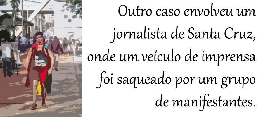 EM RIBERALTA, NA BOLÍVIA, JORNALISTAS ORAM NO MEIO DA RUA E PEDEM A PACIFICAÇÃO DO PAÍS - News Rondônia