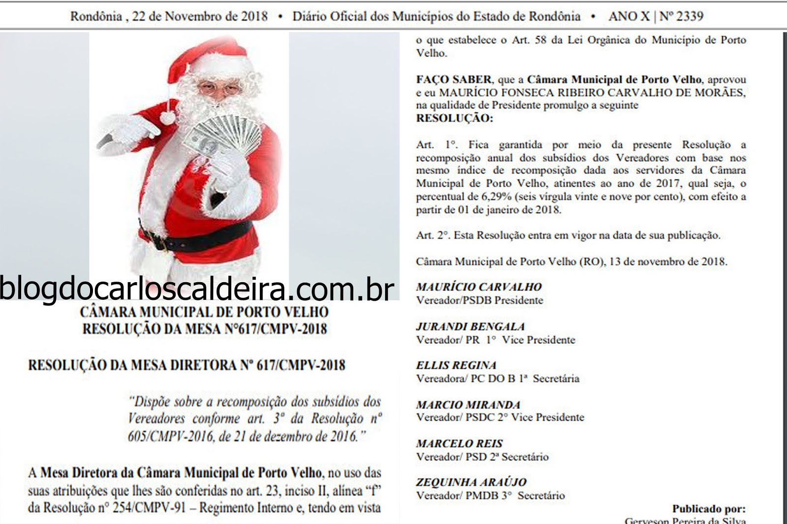 ELES MERECEM! VEREADORES DE PORTO VELHO GANHAM AUMENTO DE SALÁRIO RETROATIVO A 01/01/2018 - News Rondônia