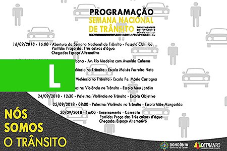 REDUÇÃO DA VIOLÊNCIA NO TRÂNSITO É META DA SEMANA NACIONAL DE TRÂNSITO - News Rondônia
