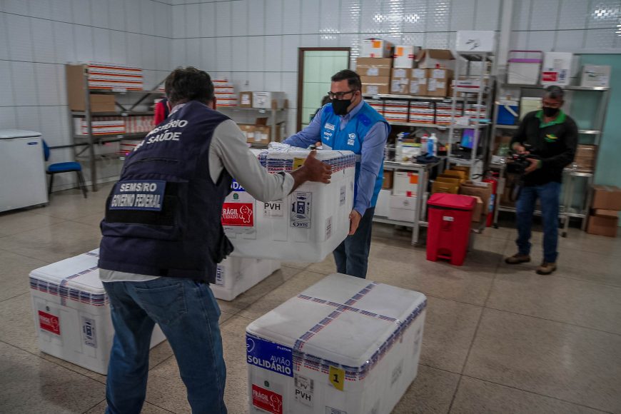 Rondônia recebe do Ministério da Saúde mais 27.500 doses de vacinas contra a covid-19 - News Rondônia