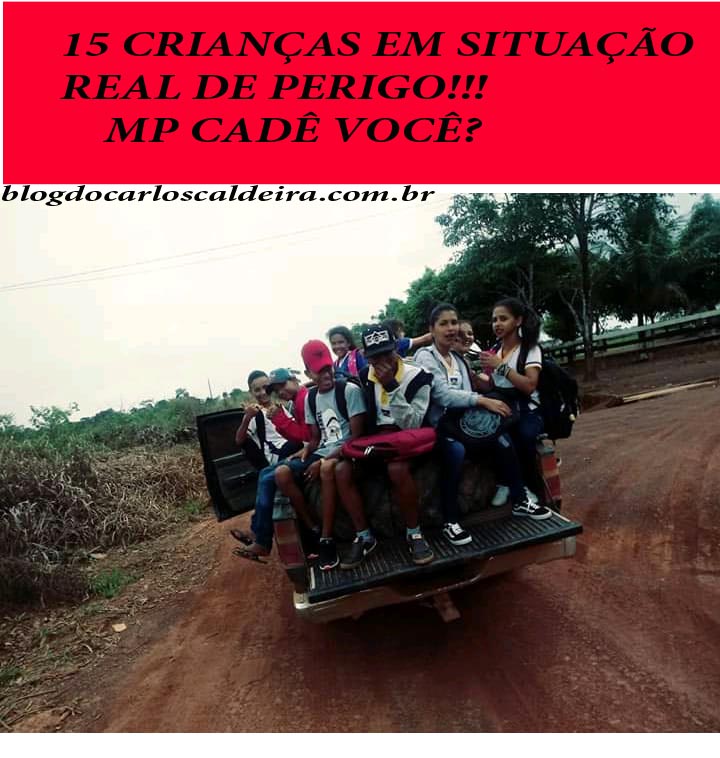 PERIGO EM EXTREMA - POR FALTA DE ESTRADA E DE TRANSPORTE ESCOLAR, PAI CARREGA ATÉ 15 ALUNOS EM CAMIONETE - News Rondônia
