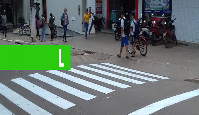 PREFEITURA DE JARU REALIZA PINTURA DE FAIXAS DE PEDESTRES - News Rondônia