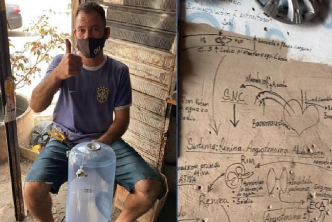 Talento brasileiro que escreve na parede de borracharia é descoberto no PI [vídeo] - News Rondônia