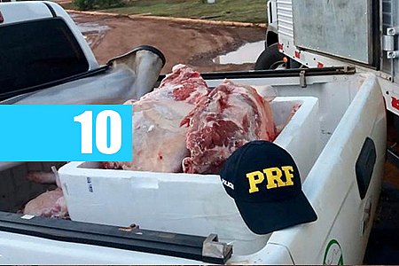 PRF APREENDE 200KG DE CARNE SUÍNA TRANSPORTADA INDEVIDAMENTE - News Rondônia