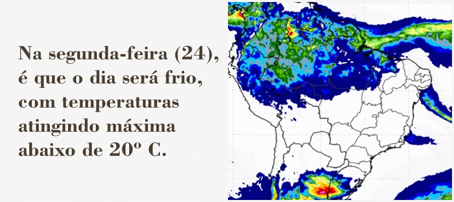 Frente fria atinge Rondônia no domingo, 23 - News Rondônia