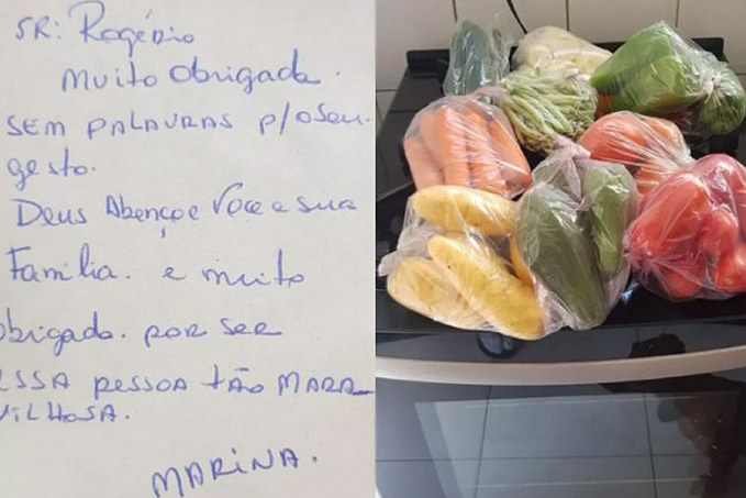 Rapaz devolve celular perdido a feirante e ganha alimentos de presente - News Rondônia