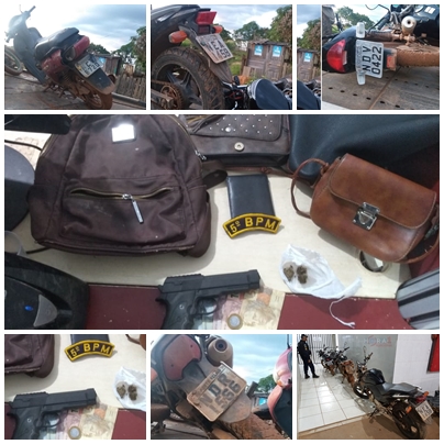 POLÍCIA MILITAR PRENDE FORAGIDO E APRENDE QUATRO MOTOS ROUBADAS - News Rondônia