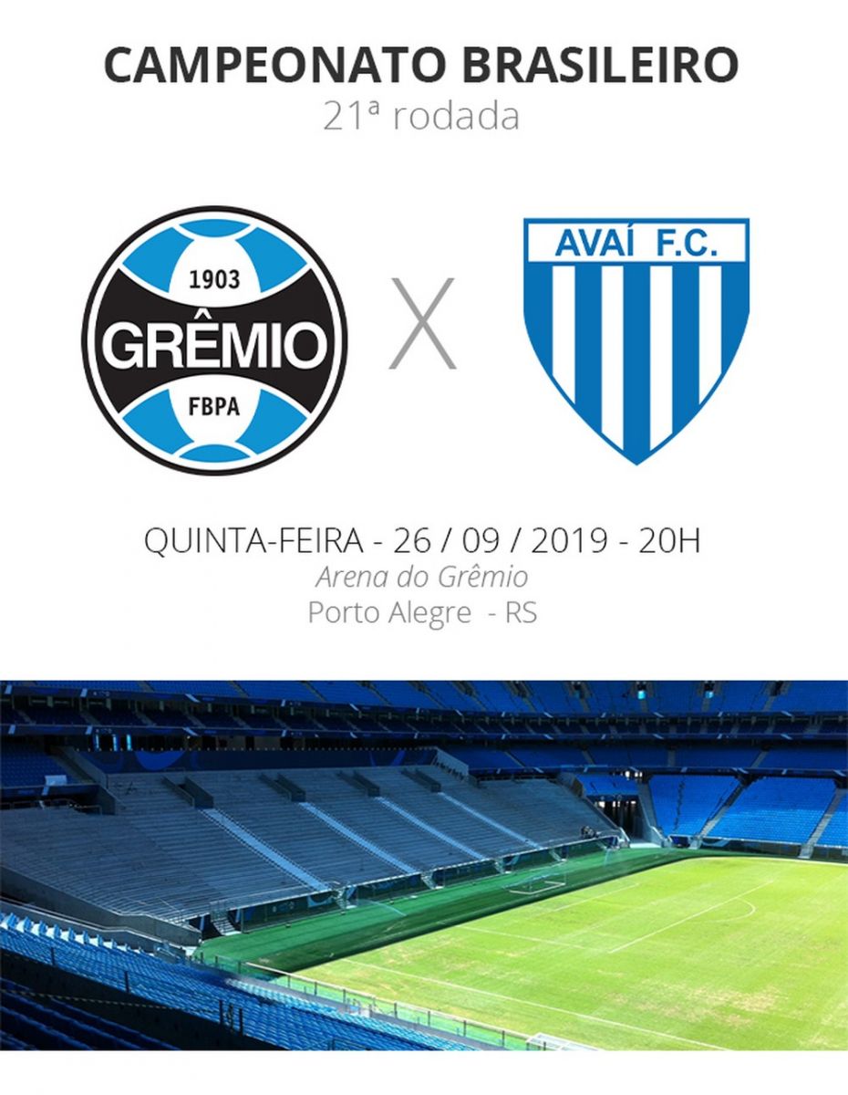 GRÊMIO E AVAÍ SE ENFRENTAM EM BUSCA DE MANTER O BOM MOMENTO NO BRASILEIRO - News Rondônia