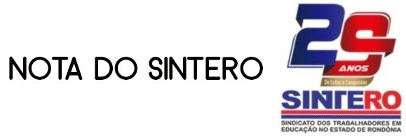 NOTA DO SINTERO CRIAÇÃO DO CONSELHO ESTADUAL LGBTT - News Rondônia