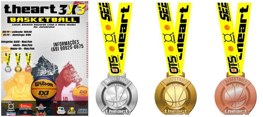 DESAFIO  Theart 3x3 Basketball acontecerá nos dias 20 e 21 de novembro - News Rondônia