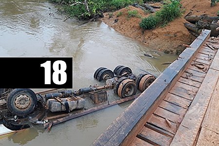 AFOGADO - CAMINHÃO CAÍ DE PONTE EM RIO E MOTORISTA MORRE NA ZONA RURAL DE BURITIS - News Rondônia
