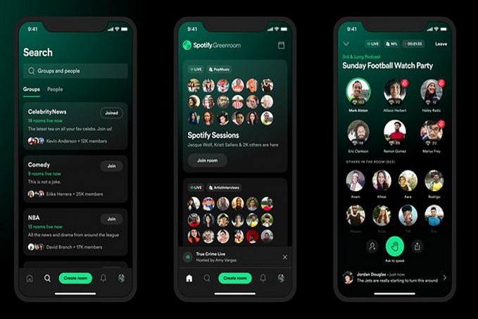 Spotify lança Greenroom, concorrente do Clubhouse, com salas de áudio ao vivo - News Rondônia