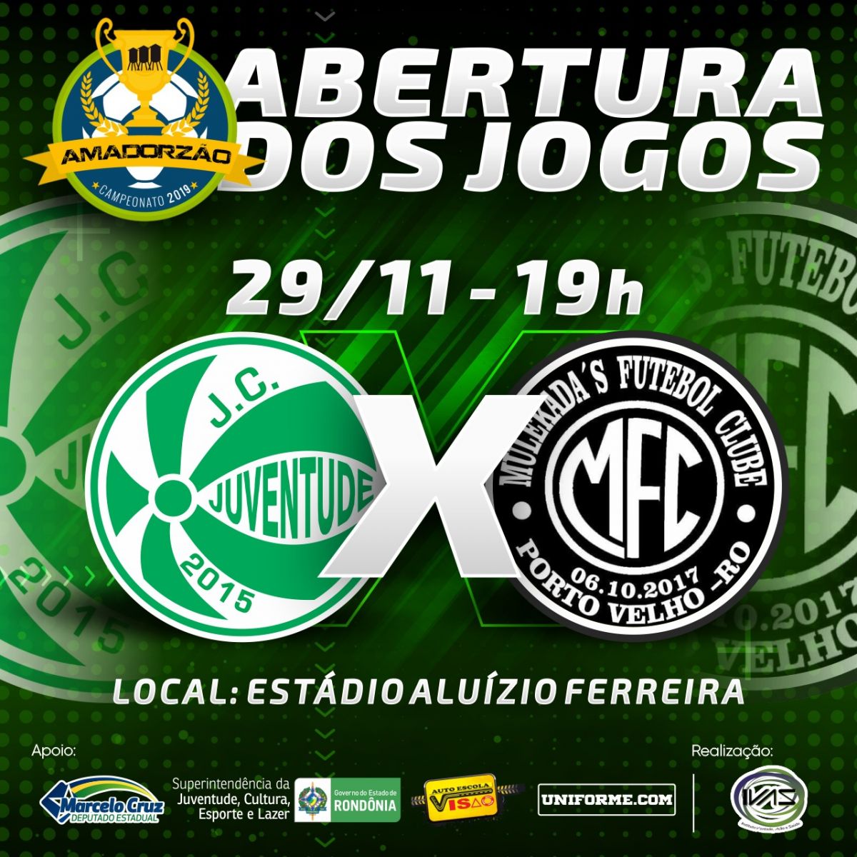 ABERTURA DO AMADORZÃO 2019 SERÁ NESTA SEXTA NO ESTÁDIO ALUIZÃO EM PORTO VELHO - News Rondônia