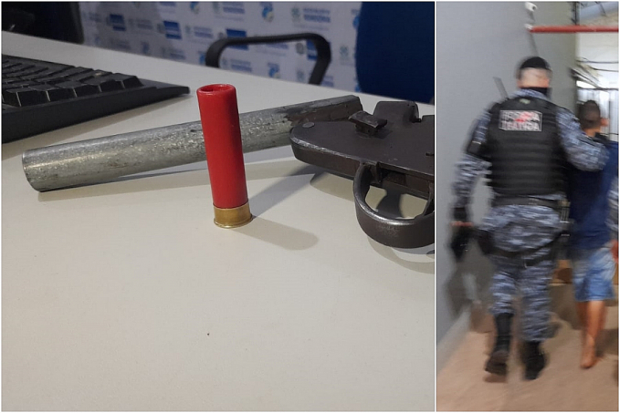 ABORDAGEM: Adolescente e comparsa são detidos com arma na zona leste - News Rondônia