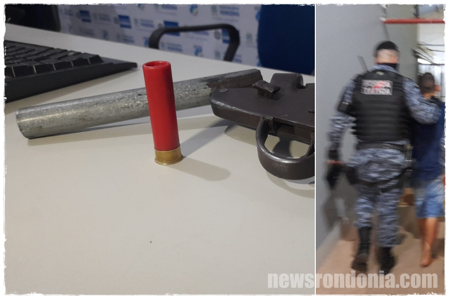 ABORDAGEM: Adolescente e comparsa são detidos com arma na zona leste - News Rondônia