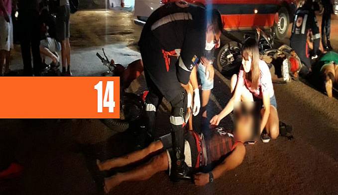 COLISÃO ENTRE MOTOS DEIXA UM MOTOCICLISTA EM ESTADO GRAVE - News Rondônia