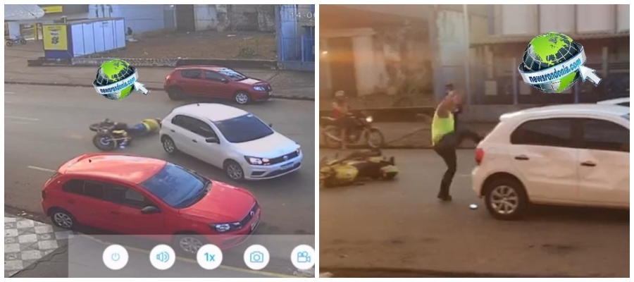 ENFURECIDO: Mototaxista destrói carro de aplicativo em acidente na zona leste de Porto Velho - News Rondônia