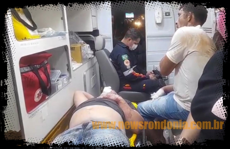 ESCORIAÇÕES: Motociclistas ficam lesionados em acidente no Jardim Santana - News Rondônia