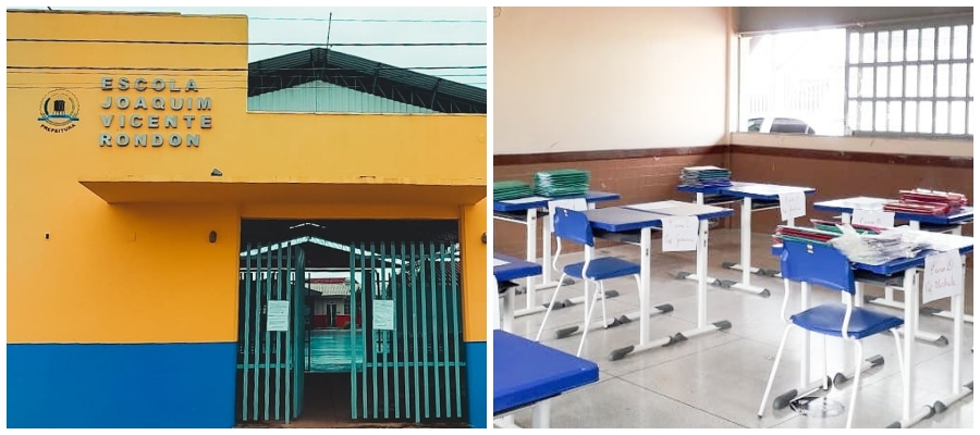 Com vice-diretor positivado pela Covid-19, Escola Joaquim Vicente Rondon fecha as portas e manda alunos e servidores para casa - News Rondônia