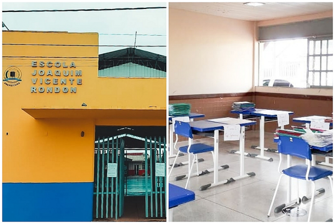 Com vice-diretor positivado pela Covid-19, Escola Joaquim Vicente Rondon fecha as portas e manda alunos e servidores para casa - News Rondônia