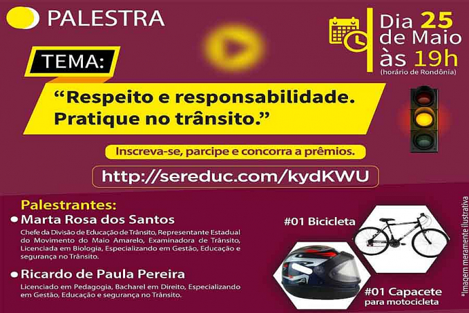 Maio Amarelo: UNESC Rondônia promove palestra voltada à segurança no trânsito - News Rondônia
