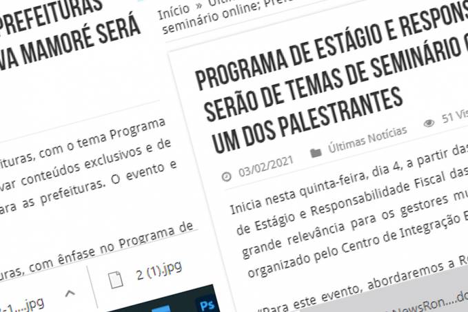 Programa de Estágio e Responsabilidade Fiscal das Prefeituras serão de temas de seminário online - News Rondônia