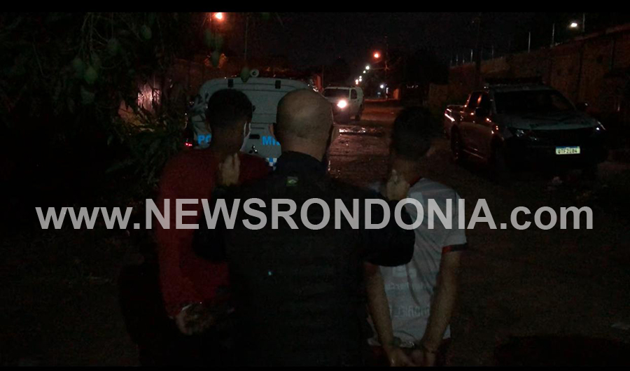 Policia recebe denúncia e prende três suspeitos durante roubo em andamento em residência - News Rondônia