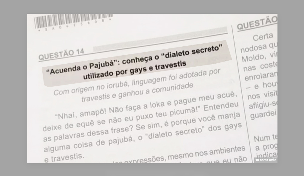 SENADOR ELEITO DE RONDÔNIA REPUDIA USO DO 'DIALETO SECRETO' NA PROVA DO ENEM: UM DESRESPEITO - News Rondônia