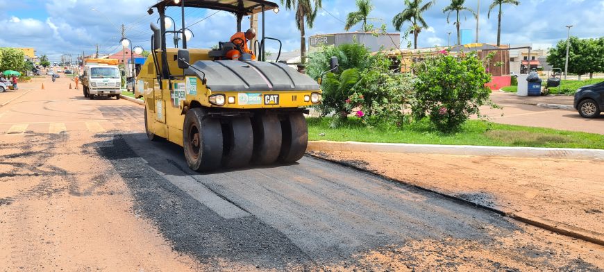 DER EM AÇÃO - Recuperação da pavimentação asfáltica nas rodovias 010, 383 e 479 é concluída no perímetro urbano, em Rolim de Moura - News Rondônia